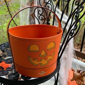 Coach trick or treat pumpkin bucket bag
